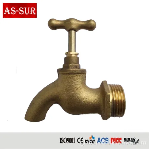 Non-polished Brass Taps garden PEX brass taps brass bibcock NPT thread Manufactory